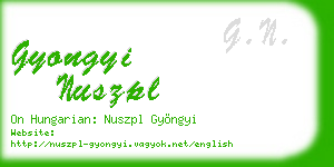 gyongyi nuszpl business card
